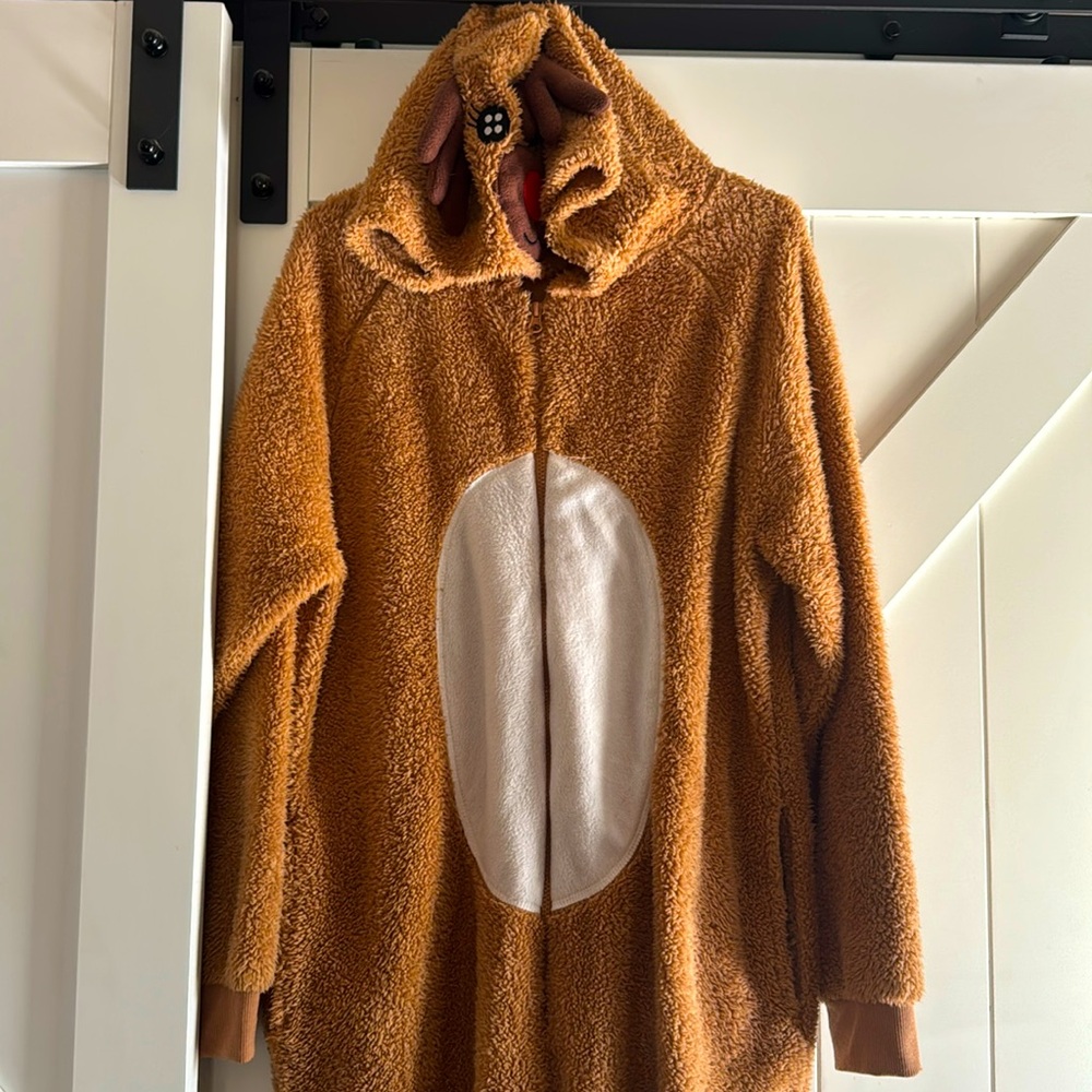Reindeer Rudolph union suit